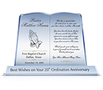 Engraving Your New Year's Wishes on Pastor Appreciation Plaque