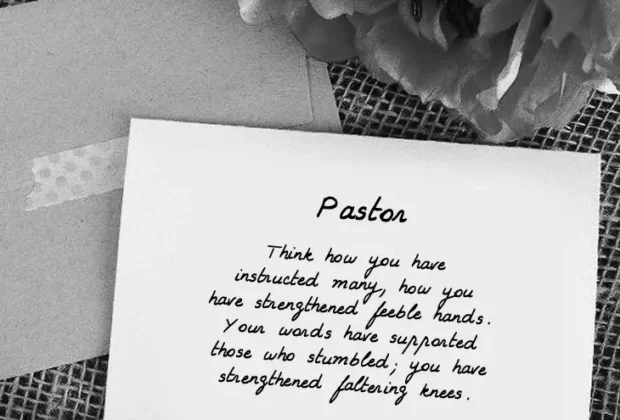 Pastor Appreciation Letters